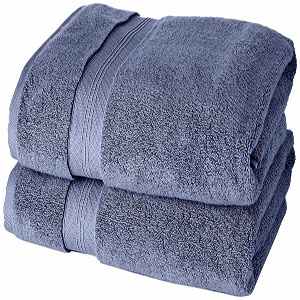 toalla de baño grande alta calidad azulon en algodon pima